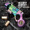 Shell-Ejecting Alloy Toy Pistol Set Stress Relief Fidget Sensory Toy Mini Finger Spinning Top Edc Desk Gadget Gift For Teen Boys