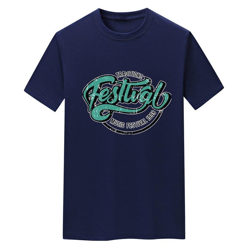 Kurzarm-T-Shirt für Männer und Frauen, lockerer Sommer, Rundhalsausschnitt, Buchstaben auf dem Unterhemd der Kleidung gedruckt