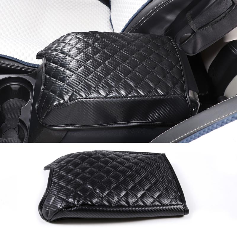 Ochranný potah na box loketní opěrky středové konzole auta z PU kůže Pro Land Rover Discovery 4 2010-2016 Pro Range Rover Sport 2010-2013