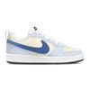 Nike Court Borough Cushioning, Wear Resistant Low Top Skateboard Shoes Women's Yellow Blue BQ5448-100(Team1573-)