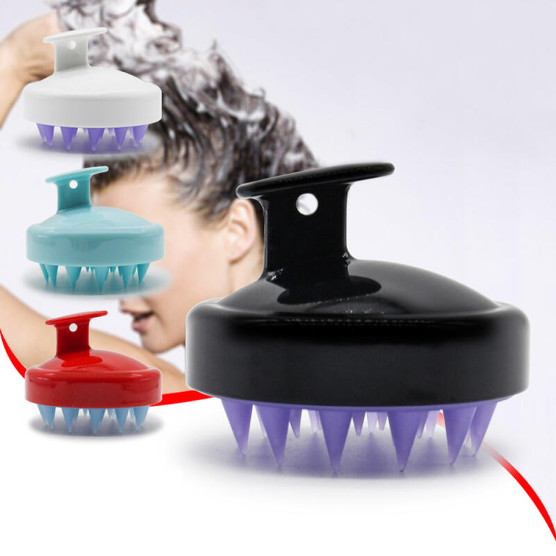 Silicone scalp massager/hairbrush
