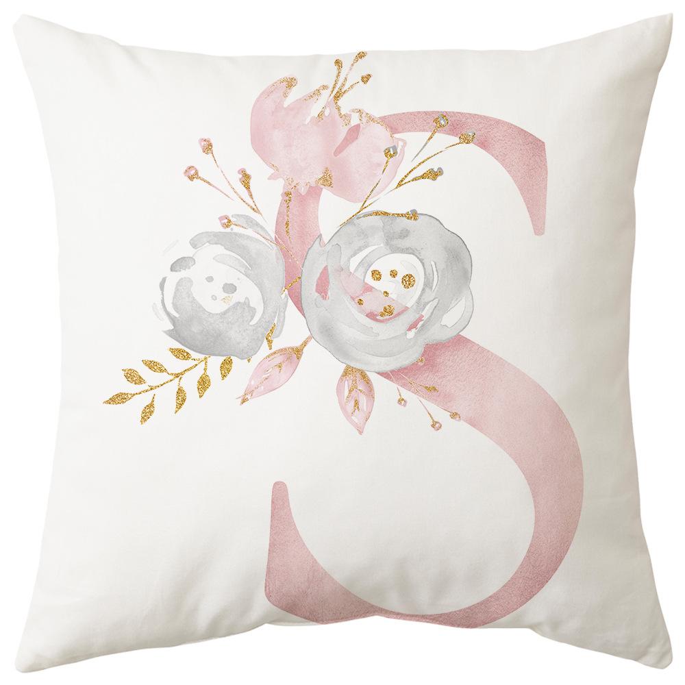 Pillow Cover Letter Valentine's Day Living Room Sofa Pillow Car Waist Pillow Pillow Cover Bedroom