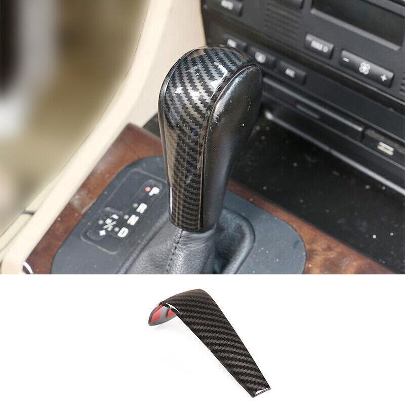 ABS Carbon Fiber Gear Shift Knob Shifter Lever Trim Fit For BMW X3 E83 2006-2010