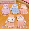 Kuromi Winter 2025 Unisex Kids' Nail Art Anti-Freeze Gloves - Thickened Five-Finger Design