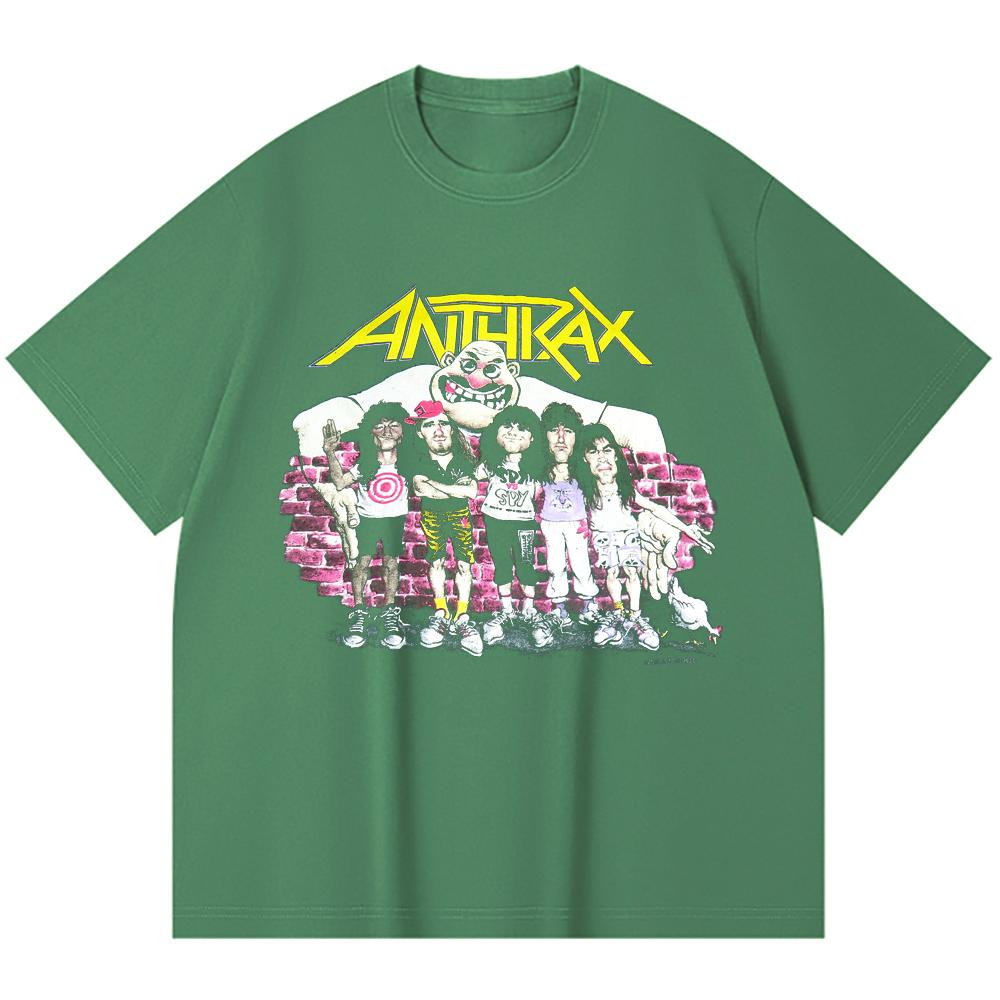 T-shirt Heavy Metal 230 g/m² 100% Bawełna Z Nadrukiem Zespołu Rockowego Popularnej Muzyki Unisex Ciężki Bawełniany T-shirt