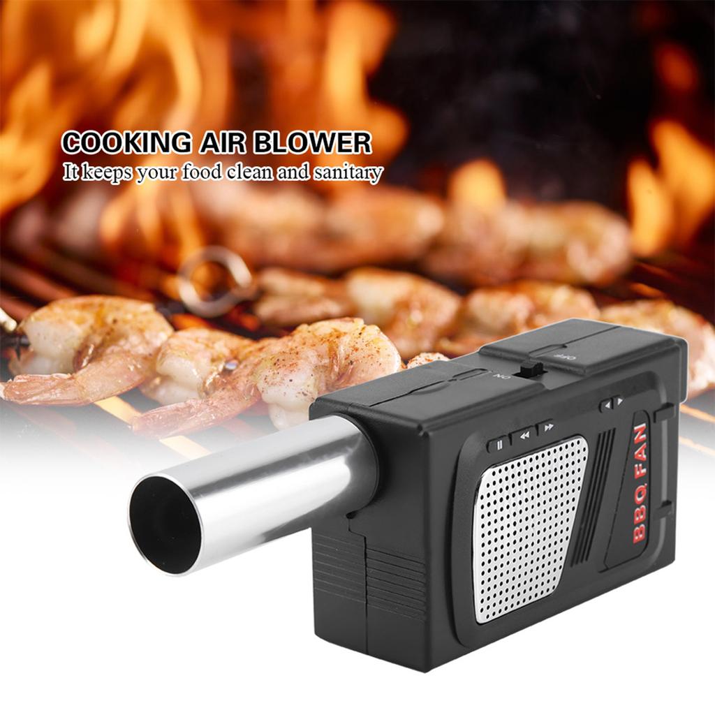 Lightweight Portable BBQ Air Blower Handheld Picnic Cooking Outdoor
