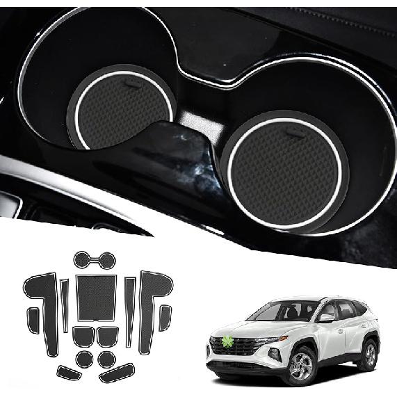 Коврики в дверные карманы 2024 Tucson, для Hyundai Tucson 2022-2024 Аксессуары Коврики-вкладыши в центральную консоль Совместимы с 2022 2023 2024 Hyundai Tucson