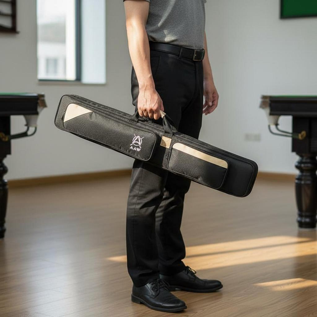 3x4 Pool Cue Carrier Large Capacity Soft Shoulder Strap