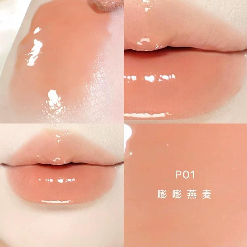 Pinkbear Leather Bear Half Fish Cooperation Ugly Fish Gift Box Hellokitty Lipstick S05 Lip Lacquer Joint Name