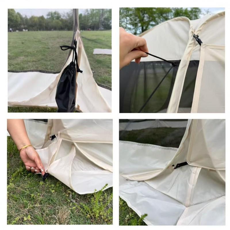 Quick Setup Mesh Canopy Tent Outdoor Camping Picnic Shade Mosquito Protection 4-8 Person Portable Dome Shelter