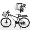 Folding Bike Basket Detachable Steel Wire Bike Handlebar Front Basket Bicycle Rear Rack Hanging Basket Cycle Cargo