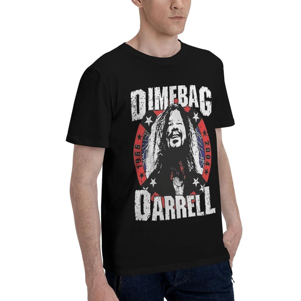 Dimebag Darrell Tribute 100 Cotton Casual Breathable Confortable Anime Funny Mens TShirts Man Clothes
