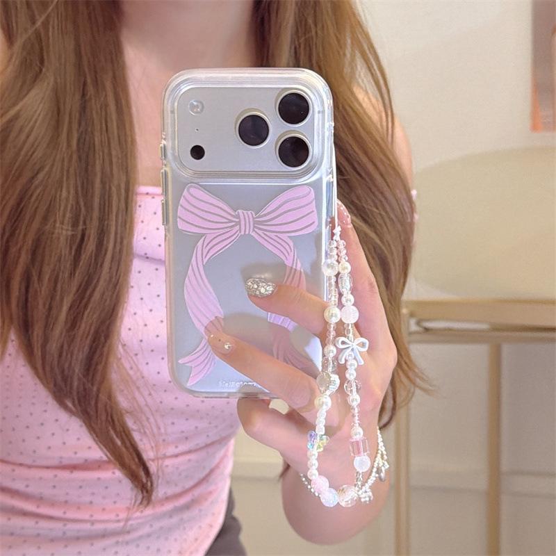 High-End Bowknot Fan Case for iPhone 17/16 Pro Max/15/14
