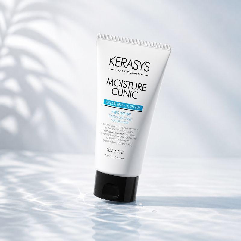 Kerasys Moisture Clinic Hair Treatment 250ml Hydrating Nourishing Hair Care Korean Treatment