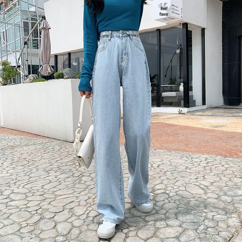 Women s High-Waisted Wide-Leg Floor-Length Retro Pants S