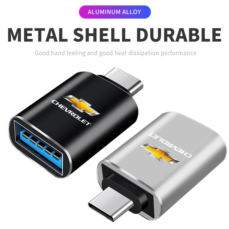 1pcs Car Type-C To USB 3.0 Interface Mini Converter Charging For Chevrolet Colorado