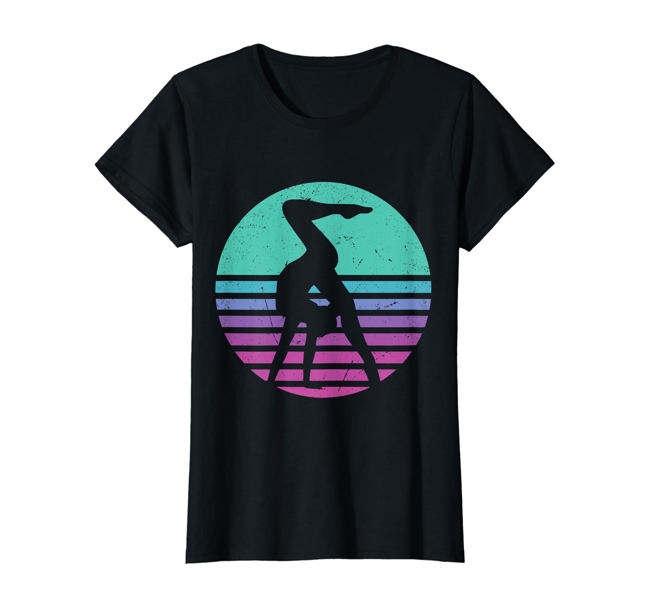 

Футболка для девочек Gymnast Sunset Gymnastics Mat Tumbling чёрный