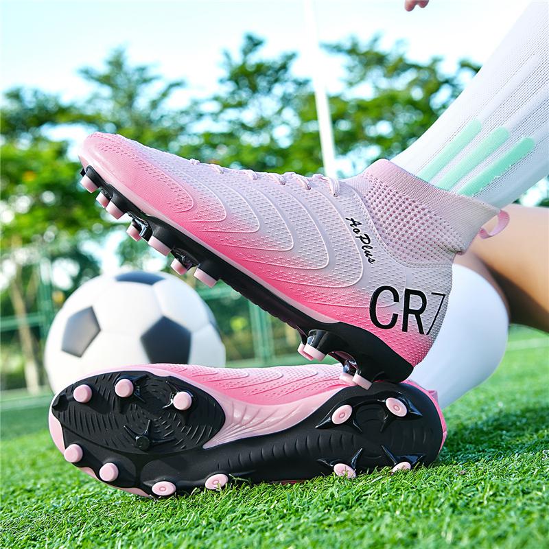 Men'S Soccer Shoes Breathable Outdoor Grass Soccer Boots Anti-Slip Tf/Fg Football Boots Low-Top Non-Slip Sports Soccer Sneakers