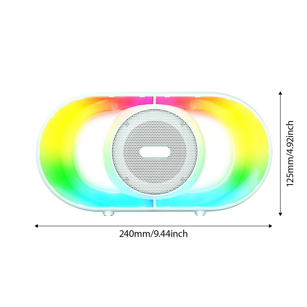 Rechargeable LED Wireless Speaker Lightweight ABS Design 360 Sound Immersions Suitable for Parties Camping Travel