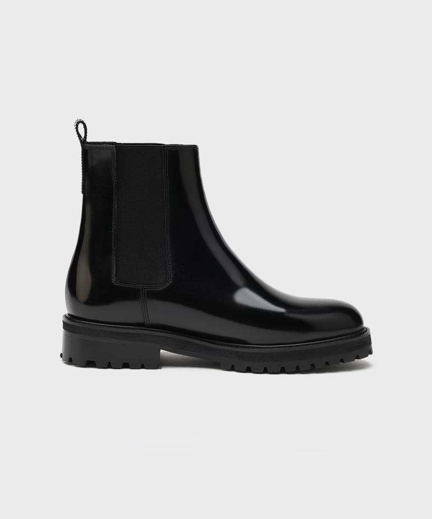 Firenze Atelier [Vibram] Round Toe Basic Chelsea Boots 9703 [Box Black]