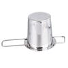 Heat Resistant Teas Strainer with Folding Handle 304 Stainless Steel And Silicone Materials Brewing Basket with Lid