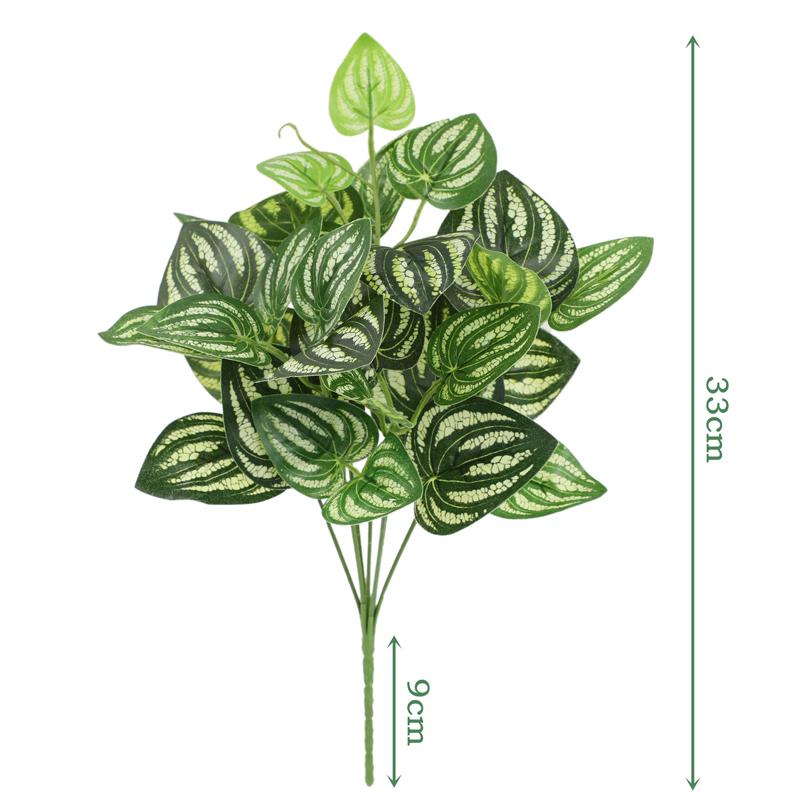 Artificial Green Plants, Home Decor Fake Plants Green Leaves Home Garden Room Decoration Wedding Decor