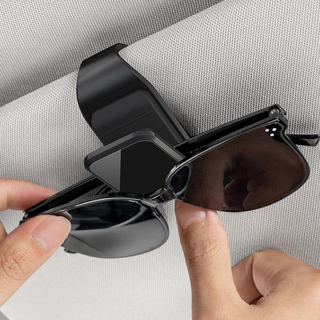 Sunglasses Holder for Car Sun Glasses Eyeglass Hanger Ticket Card Organizer Interior Accessories for Vehicle Man Woman All