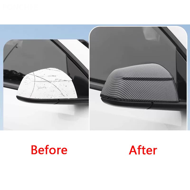 For Tesla Model YL 2025-2027 Side Mirror Scratch-resistant Protective Cover Reverse Mirror Cover Automobile Supplies