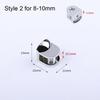 1Pc Glass Clamp 6-12mm Thicken Glass Plated Brackets Zinc Alloy Chrome Finish Shelf Holder Support Panel Brackets Shelves Clips