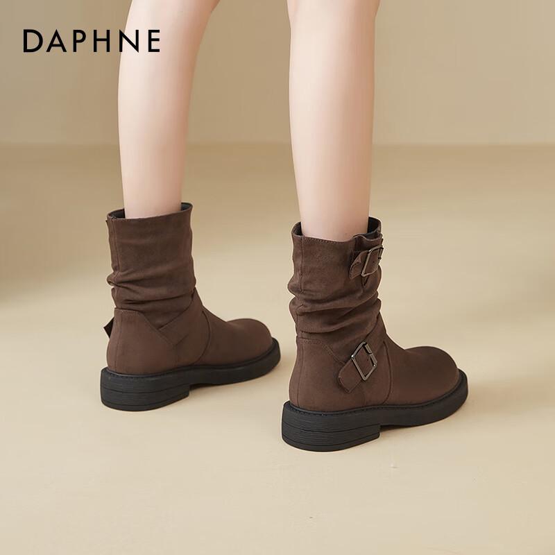 Daphne Women s Brown Western Ankle Boots 37