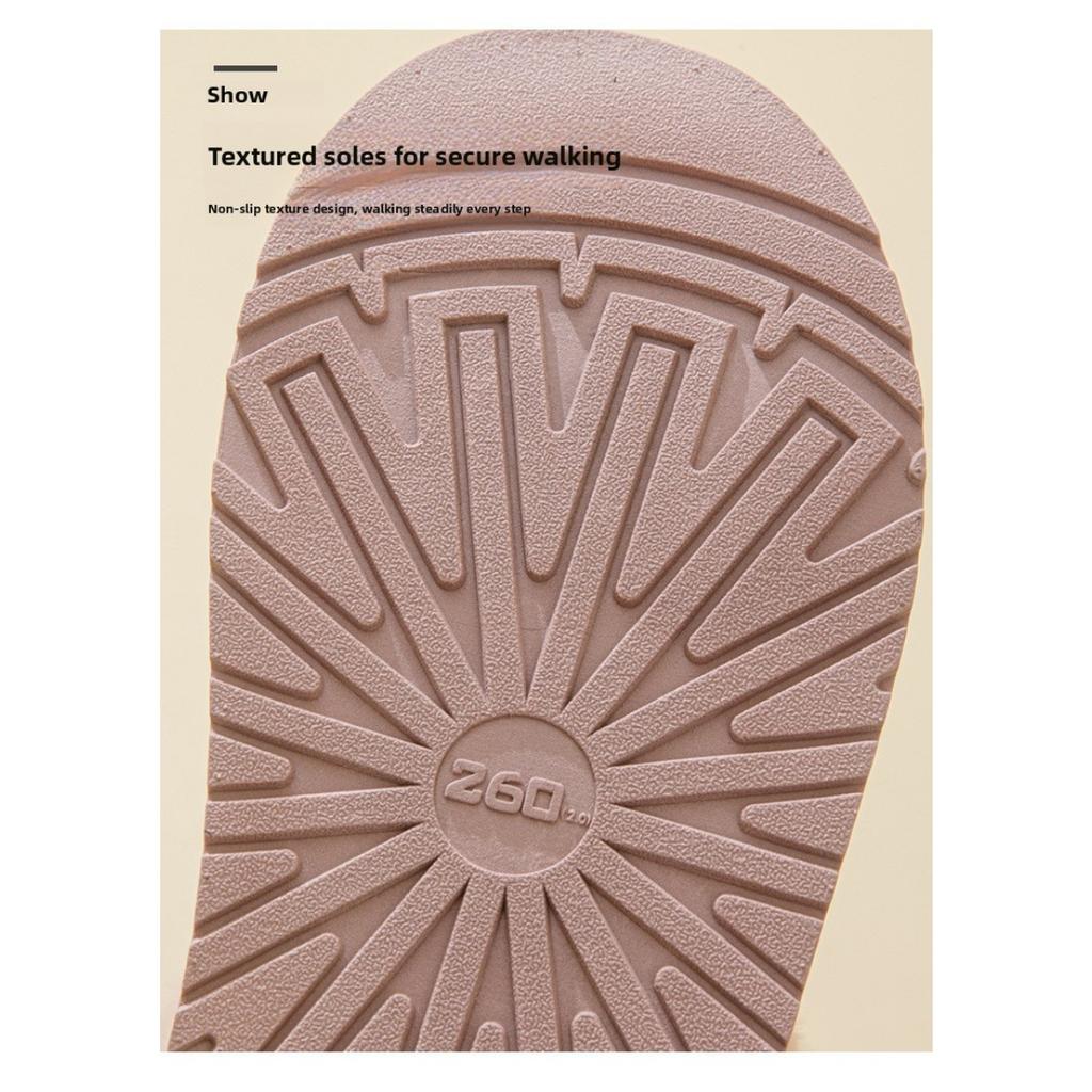 Cotton Slippers, Autumn and Winter Women's Home Bag, Postpartum Thick Soled Warm Couple with Fleece, Outdoor Snow Boots for Men