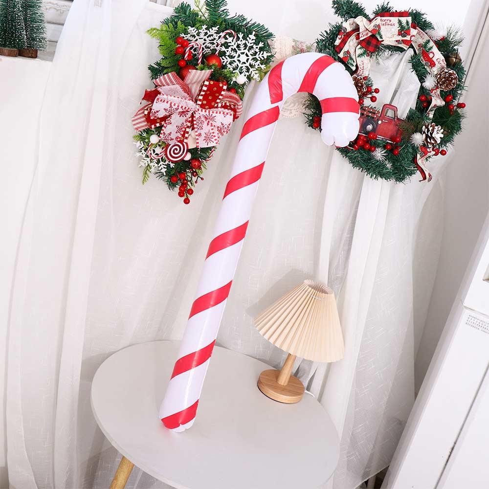 Inflatable Indoor Outdoor New Year Party Party Favors Candy Cane Stick Balloons Christmas Supplies