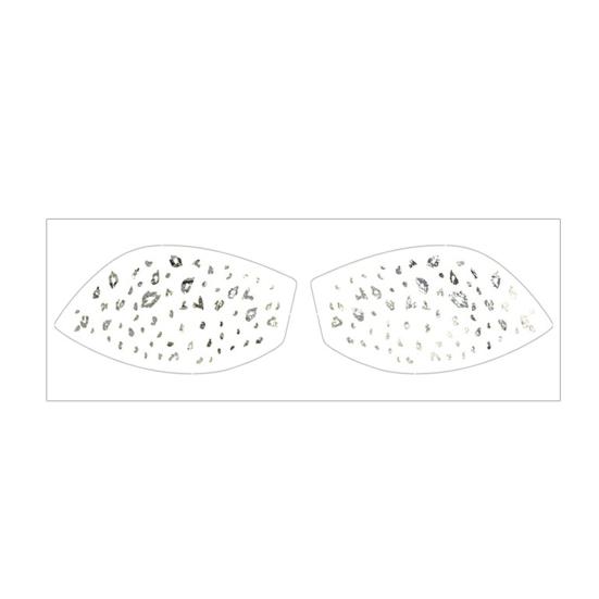 Metallic Eye Tattoo Stickers, Waterproof Temporary Freckle Decals, Sparkling Foil Eye Makeup for Festival Party, Glitter Face Art