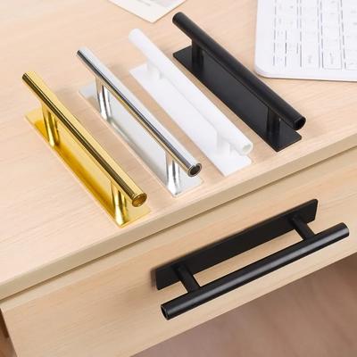 10 Pcs Punch-Free Self-Adhesive Furniture Door Handles for Bedroom Wardrobe - Wardrobe Pulls Home Hardware Door Knobs