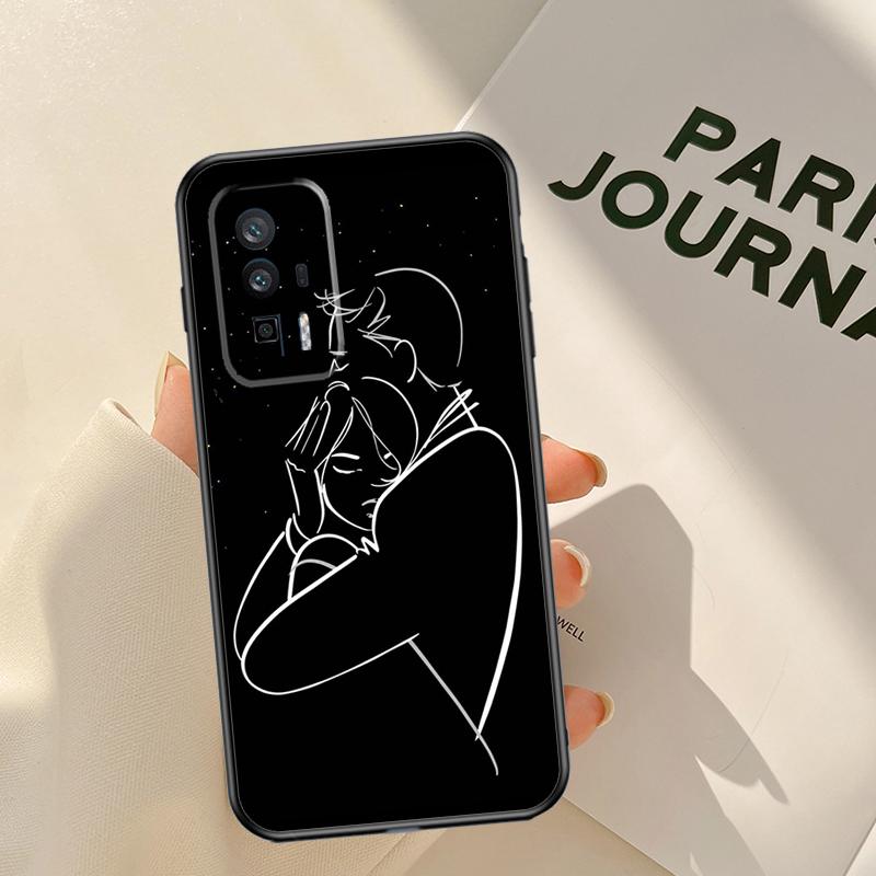 Sexy Line Minimalist Style Case For Xiaomi 14 15 Ultra 13T 14T 15T Pro 17 Pro Max POCO X7 Pro X3 X5 X6 F5 F6 F7 F8 Coque