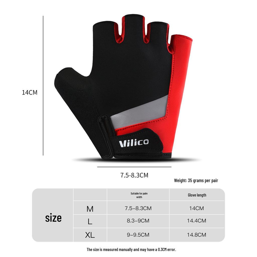 Unisex Summer Cycling Gloves - Breathable, Shock-Absorbing, Half-Finger, Sun Protection
