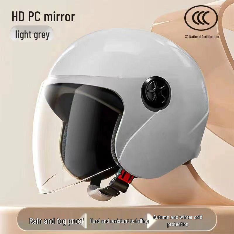 High-Quality National Standard Certified Unisex Electric Vehicle Helmet - Winter-Ready, Windproof, Warm, and Safe for Motorcyclists