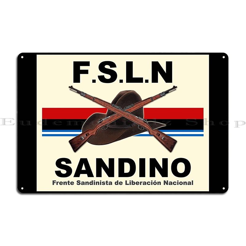 Spanish Civil War Anarchist Metal Plaque Club Bar Home Iron Cave Classic Fsln Sandino Tin Sign Poster