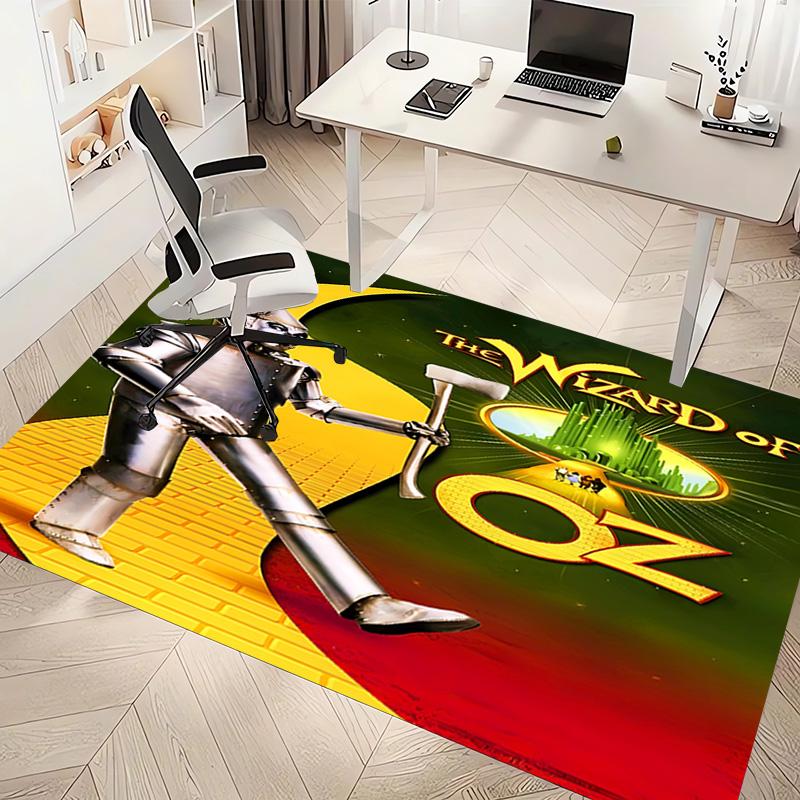 1pc The Wizard of Oz Print Area Rug - Soft, Washable Non-Slip Indoor Mat, Living Room, Home Office Decorative Rug,Office Decorative