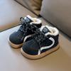 Children's Leather Boots with Thick Cotton Lining, Faux Lamb Wool, Warm Snow Boots, Winter Style, Waterproof and Non-slip Cotton Boots for Boys and