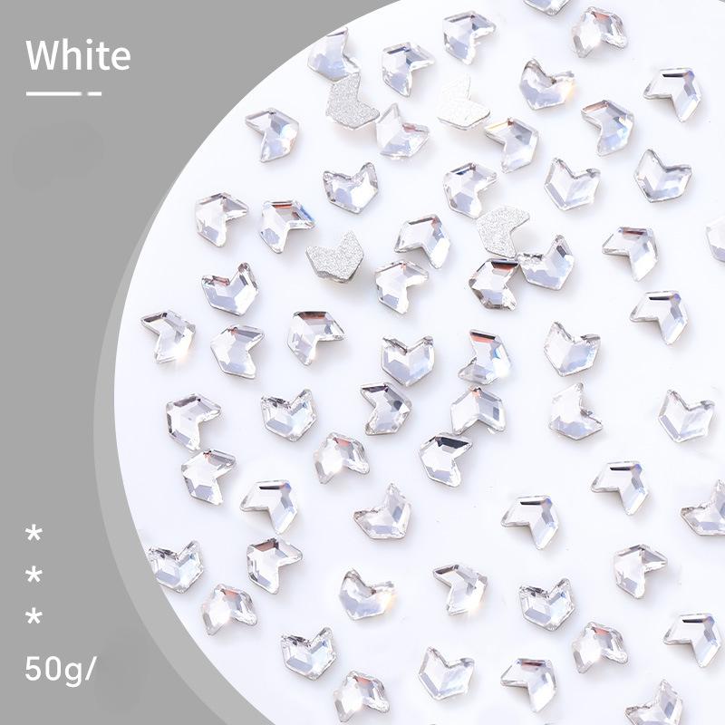 Color K9 Nail Art Malt Diamond Flat Bottom Diamond Small Wheat Ear Mini Special-Shaped Diamond Nail Art Jewelry