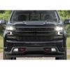 Front Bumper Fog Light Cover Trim Bezels For Chevy Silverado 1500 -22 Black