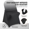 50PCS Black, Stretch Spandex Folding Chair Covers, Universal Fitted Chair Cover, Removable Washable Protective Slipcovers, for Wedding, Holiday,