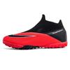 Big Size 49 48 Slip On Soccer Shoes Unisex Long Spike AG/TF Artificial Football Shoes Indoor Anti-slip Training Sport Boots