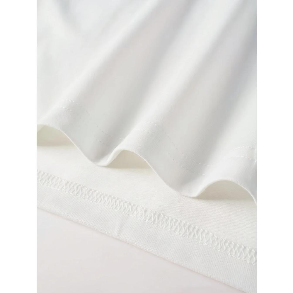 Printed Short Sleeved T-shirt with Casual and Minimalist Style for Daily and Outdoor Wear, Women's Fashion Y2K