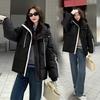 Hooded Year New Striped Cotton-padded Clothes Winter Warm Thickened Loose Cotton-padded Clothes Student Cotton-padded Jacket Couple Coat