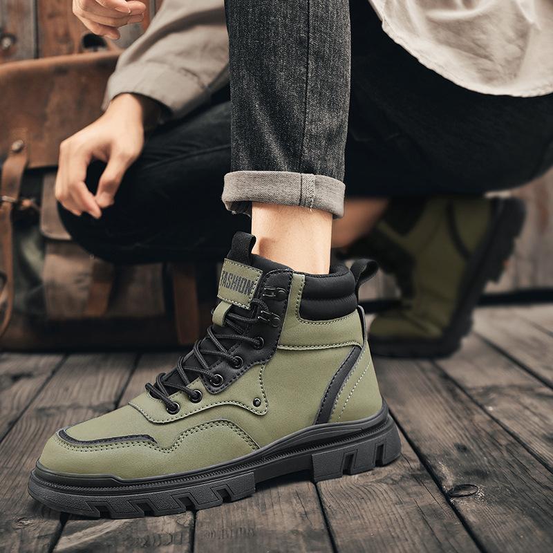 22 new spring and autumn high-top Martin boots rubber outsole outdoor casual sports shoes boots