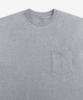 Oeoseullou Study Cotton Pocket Short Sleeve T-Shirt - Heather Gray / 030017N64