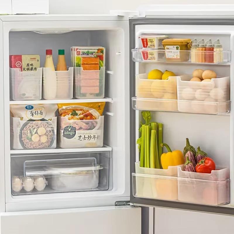 Refrigerator Side Door Storage Box Kitchen Food Grade Fresh-keeping Storage Box Household Packaging Organizing Storages Boxes