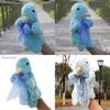 Long Cute Pigeon Fur Plush Animal Hand Puppet For Kids Interactive Playtime